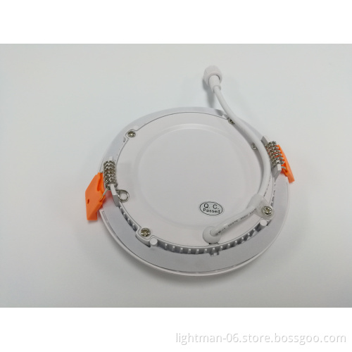 9W Round CCT Dimmable LED Panel Light with Junction Box - 4 inch